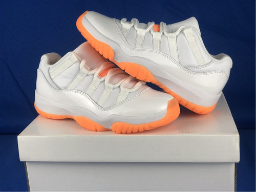 Pure original version_ Air Jordan 11 Low _Bright Citrus_ WMNS Bai Orange Low Gang_ AH7860-139. Full code shipment 36--44.5-922cade5